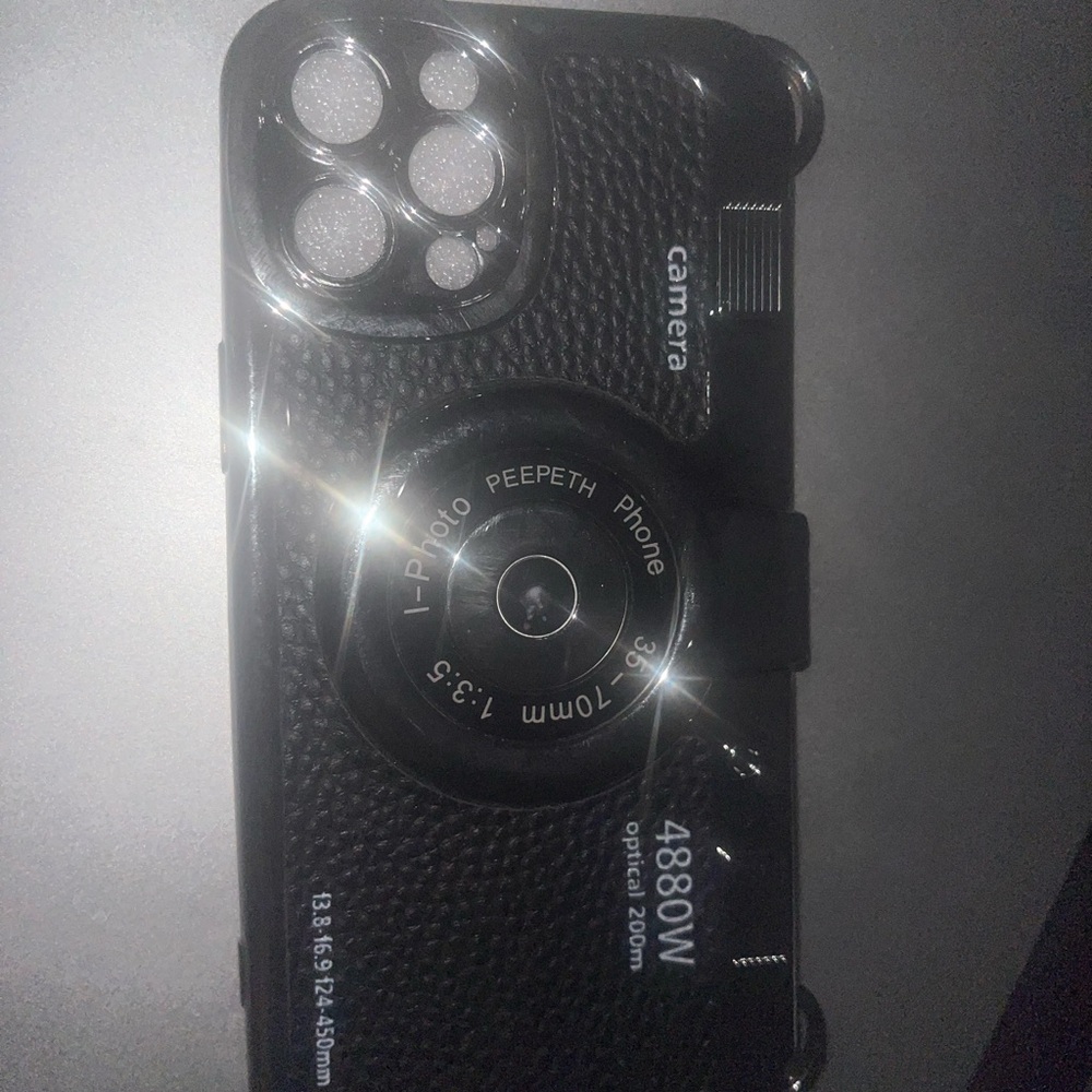 Black Camera Design Phone Case